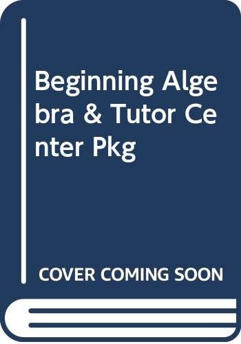 Beginning Algebra & Tutor Center Pkg