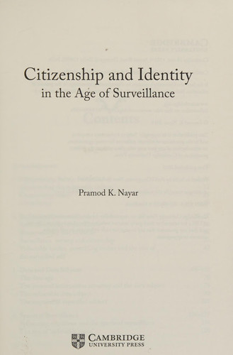 Citizenship and Identity in the Age of Surveillance