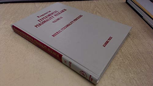 Normal Personality Processes by Brendan A. Maher Winifred B. Maher
