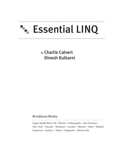 Essential LINQ