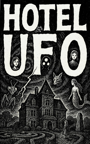 HOTEL UFO: HOTEL UFO by Geoff Carter. The Paper Man, the Tall White Mother, a Dream Mantis, and Mermaid Detectives. Color if you Want! (The Hotel Bible Series)