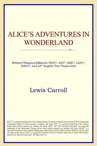 Alice's Adventures in Wonderland (Webster's Thesaurus Edition)