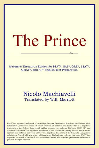 The Prince (Webster's Thesaurus Edition)