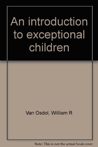Cover of An introduction to exceptional children