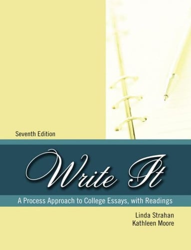 Write it A Process Approach to College Essays with Readings