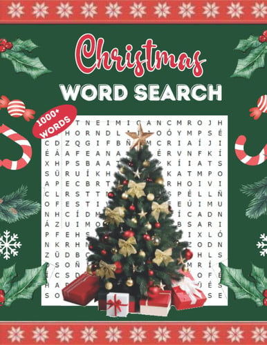 Christmas Word Search Large Print for Adults, Teens and Seniors: Christmas Themed Word Find Puzzle Book, 1000+ words with solutions