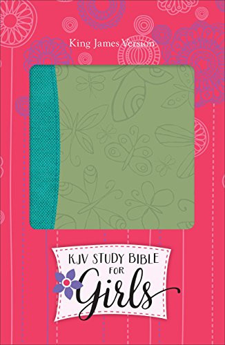 KJV Study Bible for Girls Willow/Turquoise, Butterfly Design Duravella