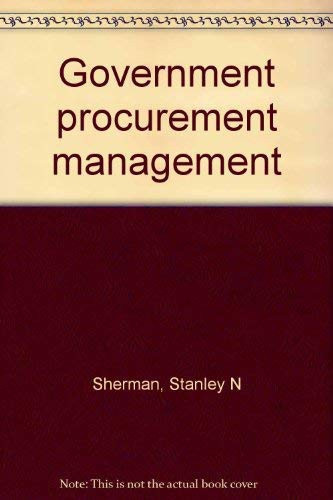 Government procurement management