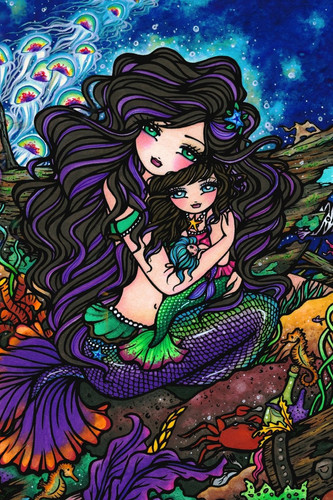 Mermaid Mom and Baby Journal (6x9 Lined)