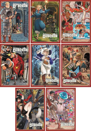 Delicious in Dungeon Series Vol. 1-8 Collection Book Set by Ryoko Kui