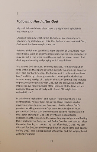 Pursuit of God : The Human Thirst for the Divine