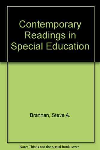 Cover of Contemporary readings in special education