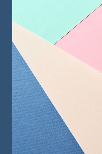 Notebook | Lined Paperback Journal | 6 x 9 Inches | 120 Pages | Pastel | Geometric