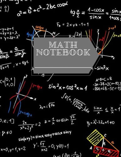 Math Notebook, Journal, Diary • 100 Pages Makes a wonderful daily graph/grid notebook to draw, write, journal, take notes, make lists, and much more creativity!