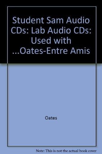 Audio CD-ROM Program for Oates’ Entre Amis: An Interactive Approach, 5th