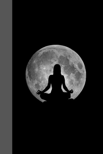 Notebook | Lined Paperback Journal | 6 x 9 Inches | 120 Pages | Moon | Meditation