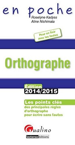 Orthographe 2014-2015