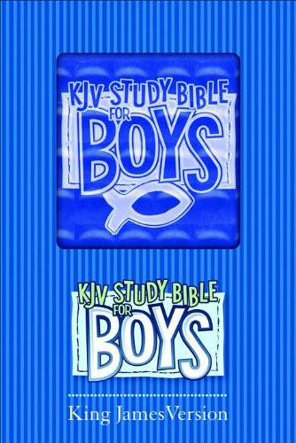 KJV Study Bible for Boys Blue Prism Duravella