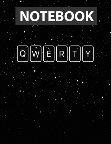 Qwerty / Notebook Journal Line / Large 8.5''x11''