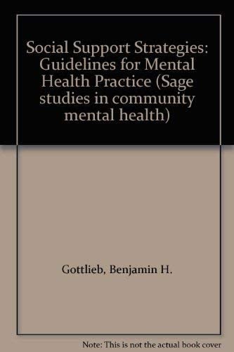 Social Support Strategies Guidelines for Mental Health Practice