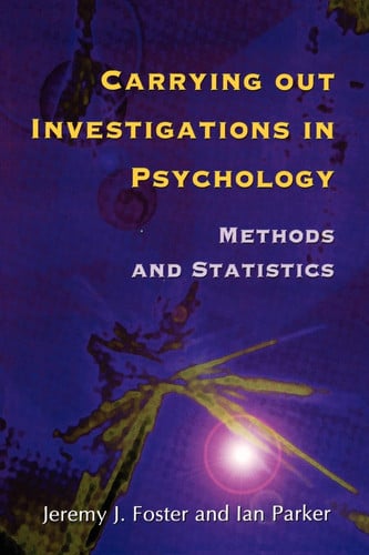 Carrying out Investigations in Psychology Methods and Statistics