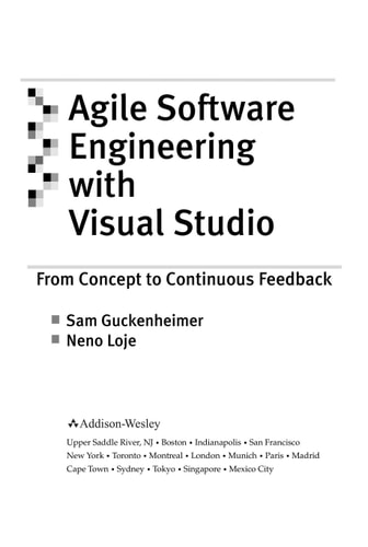 Agile Software Engineering with Visual Studio, 2nd Edition: From Concept to Continuous Feedback