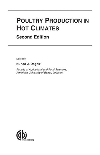 Poultry Production in Hot Climates