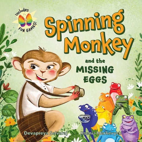 Cover of Spinning Monkey and the Missing Eggs