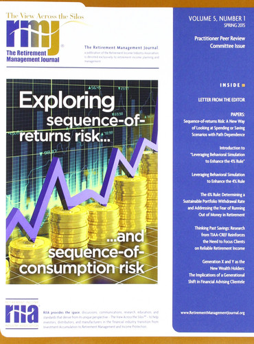 The Retirement Management Journal Vol. 5, No. 1, Practitioner Peer Review Committee Issue