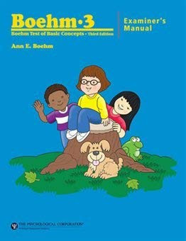 Cover of Boehm-3 Preschool: Examiner's manual