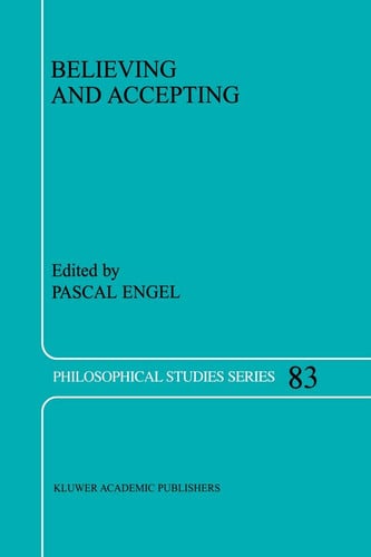 Believing and Accepting - P. Engel