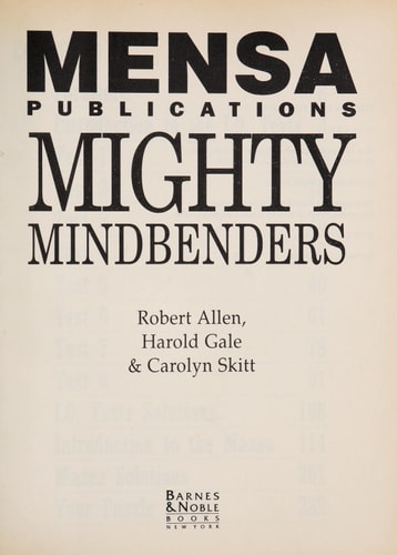 Mensa publications mighty mindbenders