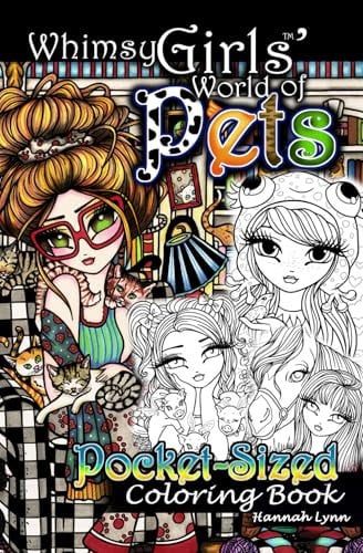 Whimsy Girls' World of Pets Pocket-Sized Coloring Book