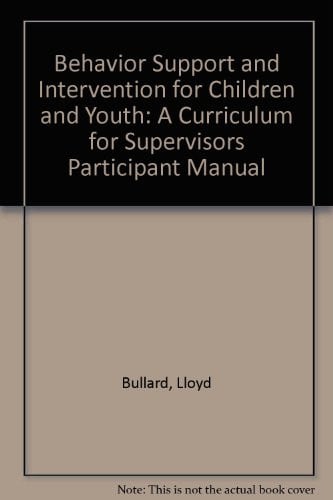 Cover of Behavior Support An Intervention For Children And Youth