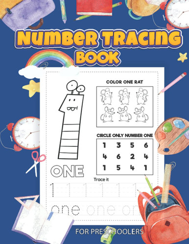 Number Tracing Book for Preschoolers: Learning the easy Maths for kids