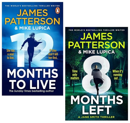 Jane Smith Series Book 1-2 Collection 2 Books Set By James Patterson(12 Months to Live & 8 Months Left)