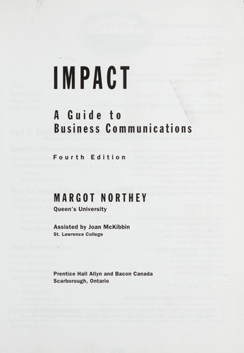 Impact A Guide to Business Communication