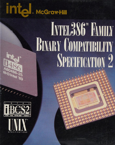 Intel386 Family Binary Compatibility Specification 2 (Intel/McGraw Hill Series)