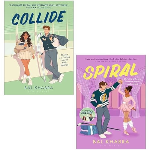 Off The Ice Series 2 Books Collection Set By Bal Khabra (collide, Spiral)