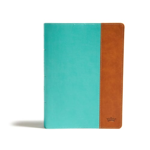 CSB Tony Evans Study Bible, Teal/Earth Leathertouch Study Notes and Commentary, Articles, Videos, Easy-To-Read Font