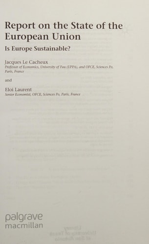 Report on the State of the European Union: Volume 1