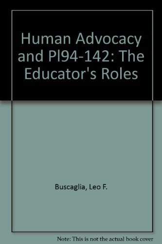 Cover of Human advocacy and PL94-142
