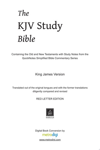 Kjv Study Bible