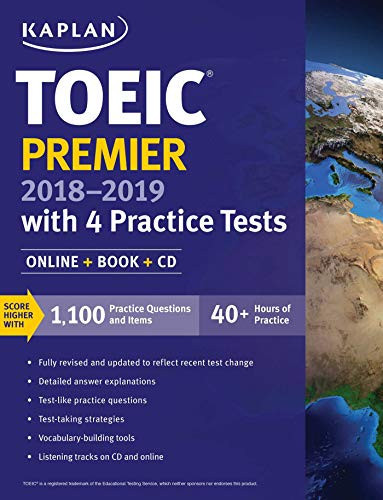 TOEIC Premier 2018-2019 with 4 Practice Tests Online + Book + CD