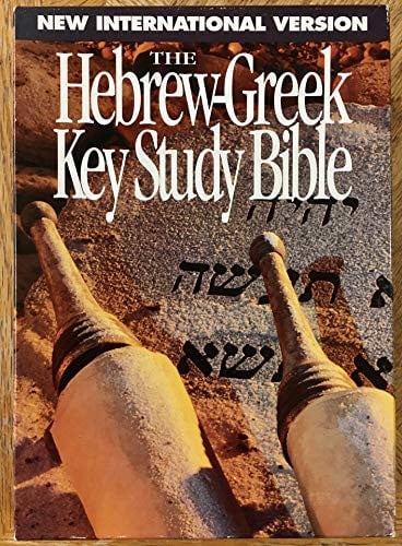 Hebrew-Greek Key Study Bible/New International Version: Bonded Black Leather Plain