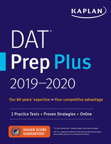 DAT Prep Plus 2019-2020 2 Practice Tests + Proven Strategies + Online