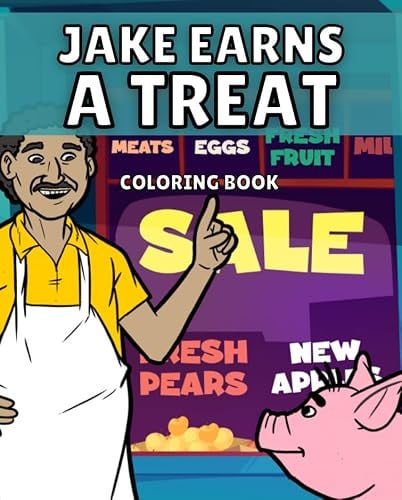 Cover of Jake Earns a Treat Coloring Book