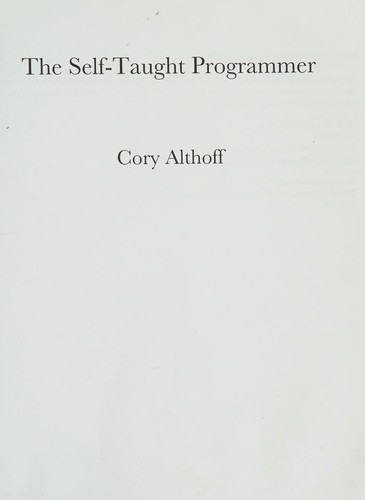 The Self-taught Programmer