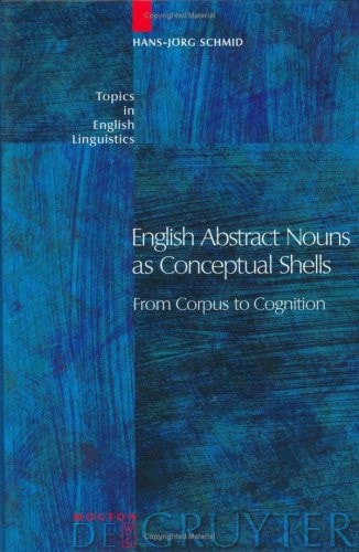 English Abstract Nouns As Conceptual Shells: From Corpus to Cognition