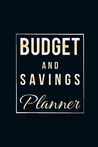 Budget and Savings Planner: Solid cool black color cover design budget tracker journal, present gift ideas for your friends and family who loves save money.